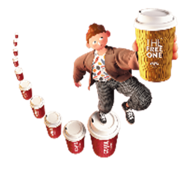Buy 10 Drinks get 1 Free! 3 Costa